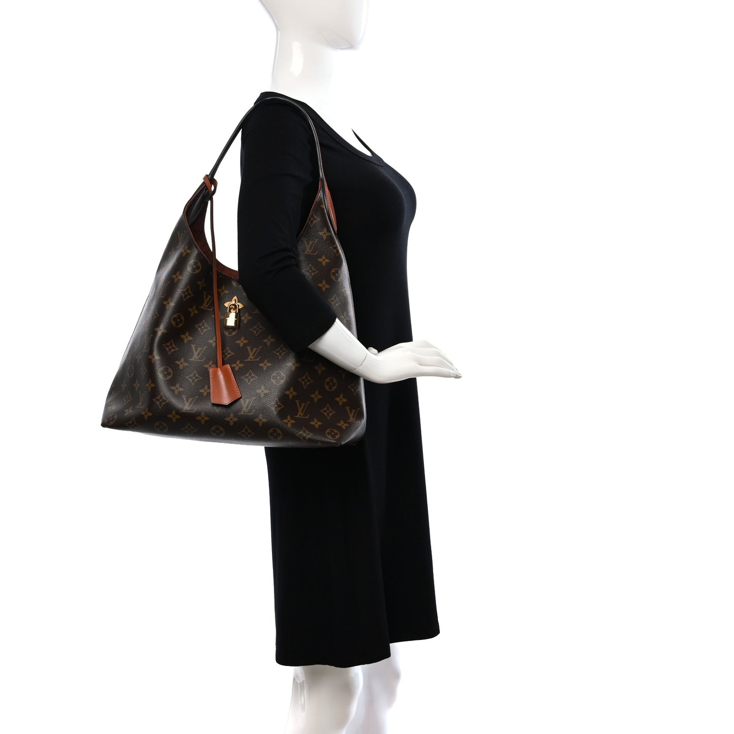 Monogram Flower Hobo Caramel