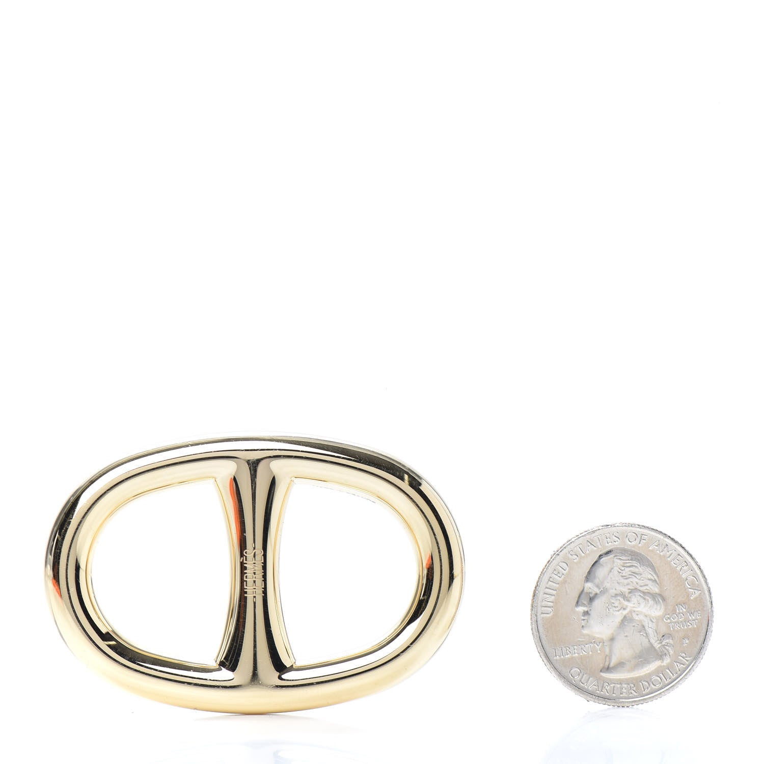 Hermes Permabrass Chaine D'Ancre Scarf Ring 2 of 3
