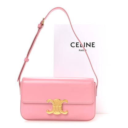 Celine Natural Calfskin Triomphe Shoulder Bag Rose 13 of 13