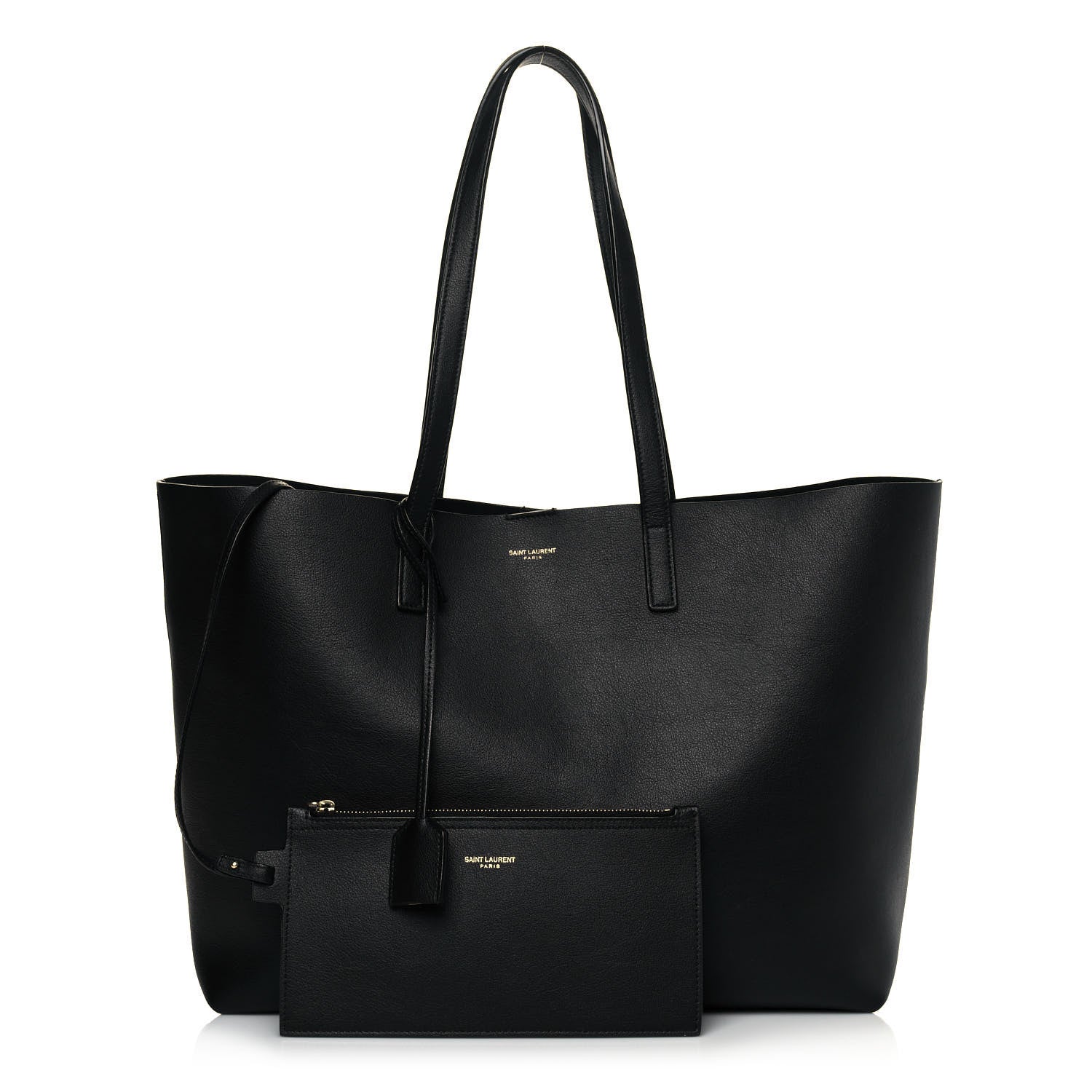 Saint Laurent Calfskin Large Shopping Tote Black 1 of 12