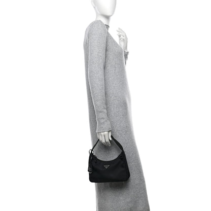 Prada Tessuto Nylon Mini Re-Edition 2000 Bag Black 2 of 11