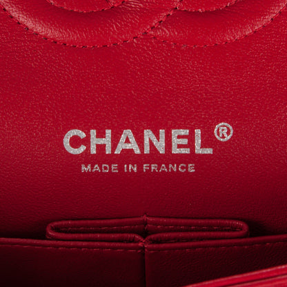 Chanel Lambskin Quilted Medium Double Flap Red 6 of 7
