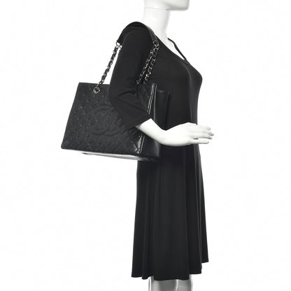 Chanel Caviar Quilted Grand Shopping Tote GST Black 2 of 14