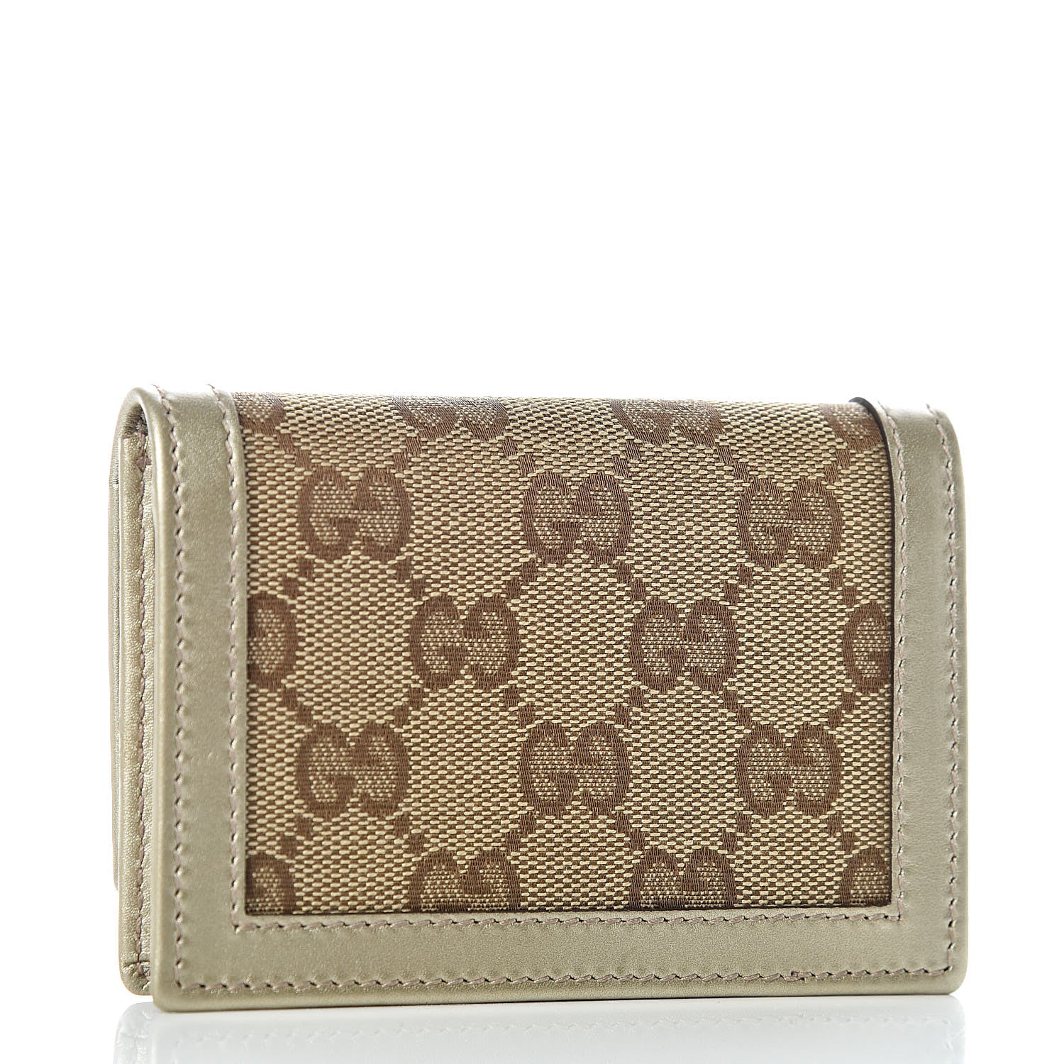 Gucci Monogram Sukey Card Case Gold 3 of 8