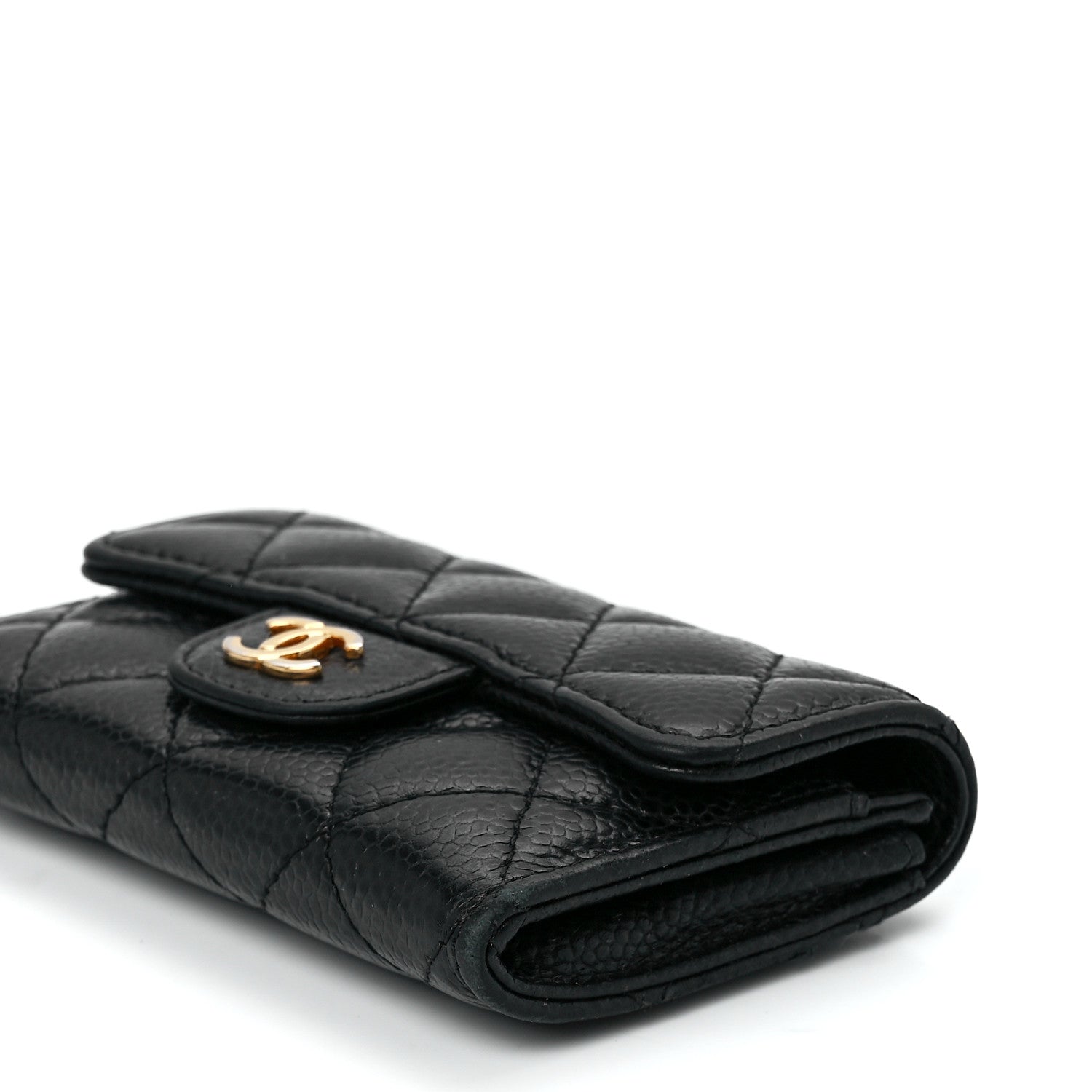 Chanel Caviar Quilted Flap Card Holder Black 12 of 12