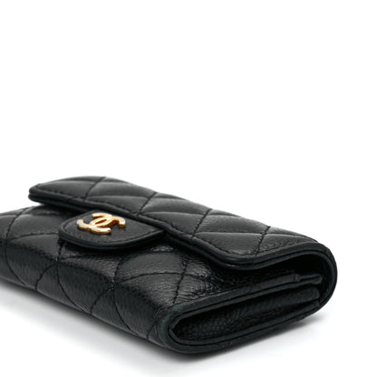 Chanel Caviar Quilted Flap Card Holder Black 12 of 12
