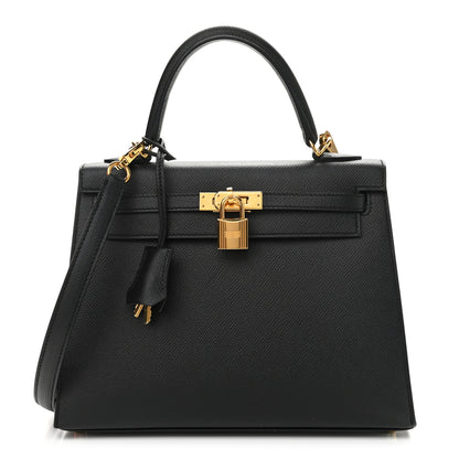 Hermes Epsom Kelly Sellier 25 Black 1 of 11
