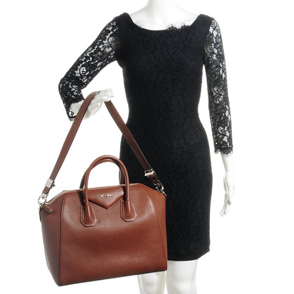 Givenchy Sugar Grained Goatskin Medium Antigona Brown 2 of 10