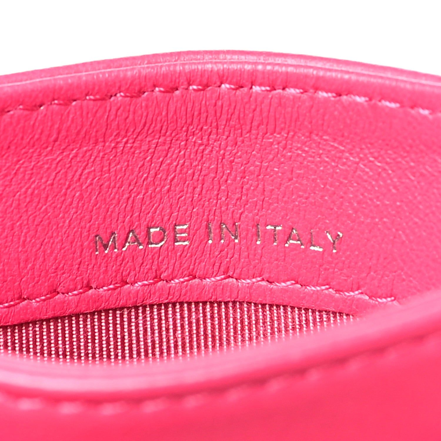 Chanel Lambskin Quilted Card Holder Fuchsia 7 of 9