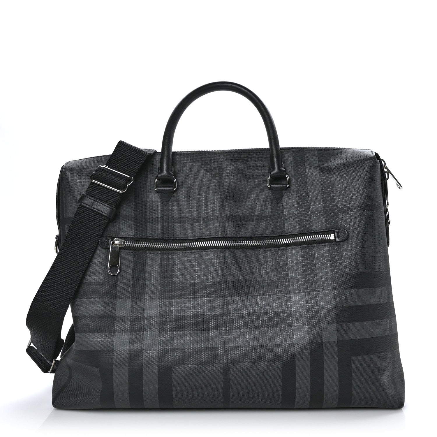 Burberry London Check Large Briefcase Black 1 of 9