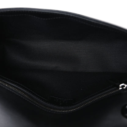 Gucci Calfskin Matelasse Monochrome Small GG Marmont Shoulder Bag Black 4 of 9