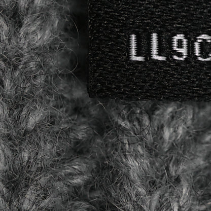 Chanel Cashmere Logo Beanie Hat Gray White 6 of 6