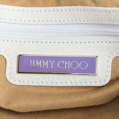 Jimmy Choo Calfskin Suede Malena Satchel White 6 of 13