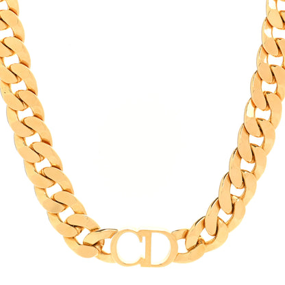 Christian Dior Metal Danseuse Etoile Chain Choker Necklace Gold 4 of 6