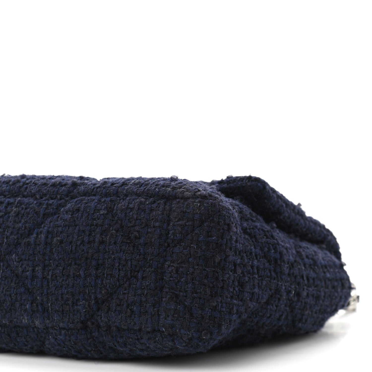 Chanel Tweed Quilted Large Chanel 19 Flap Navy Blue 10 of 10