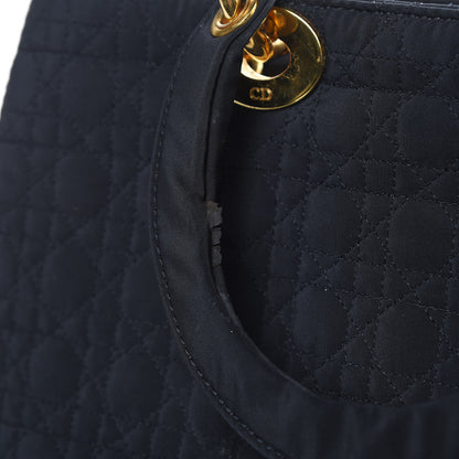 Christian Dior Nylon Cannage Large Lady Dior Black 13 of 16