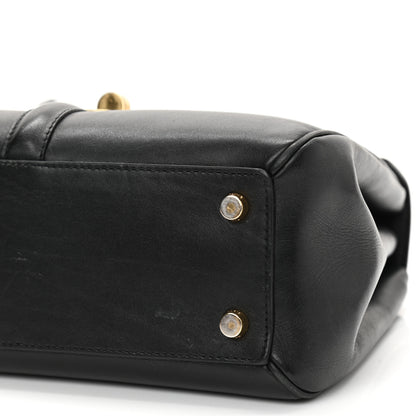 Celine Satinated Calfskin Small 16 Top Handle Bag Black 12 of 16