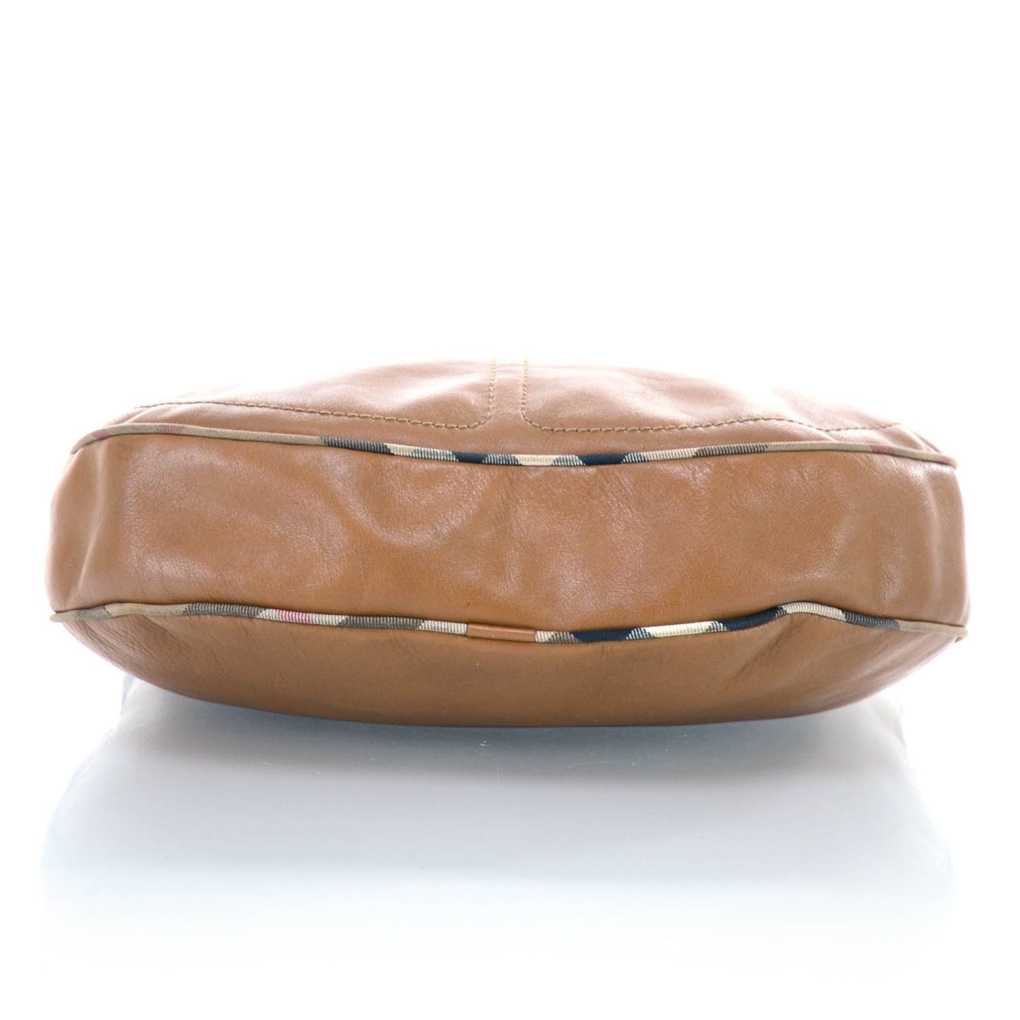 Leather Nova Check Trim Hobo