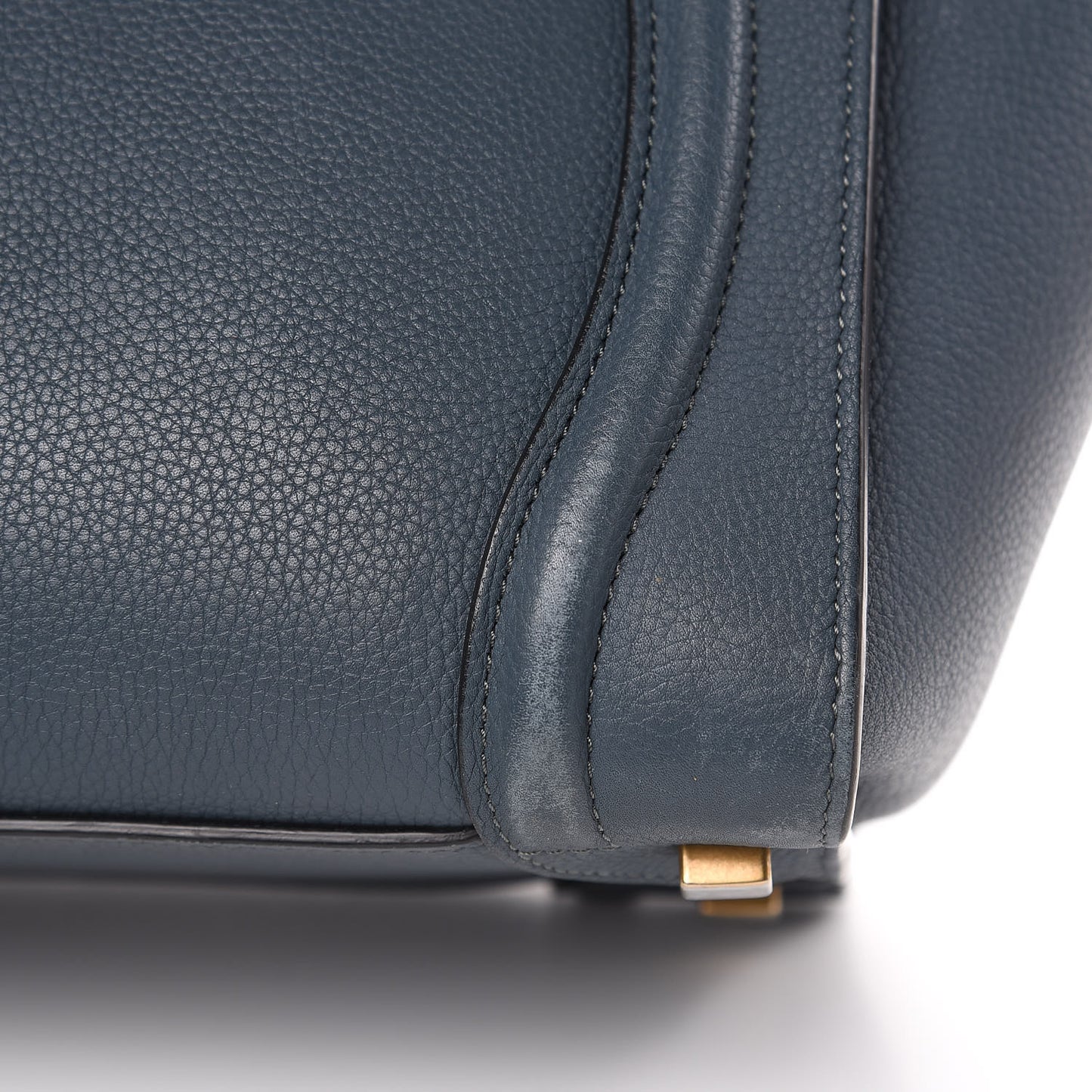 Drummed Calfskin Micro Luggage Orage