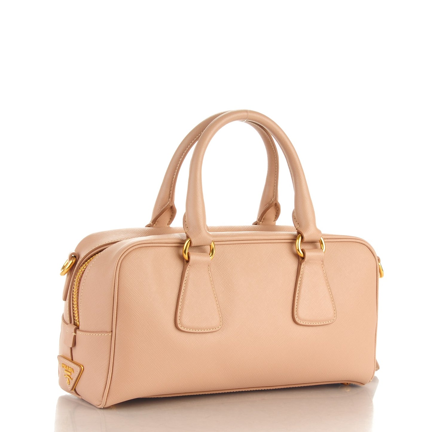 Saffiano Lux Small Boston Cammeo