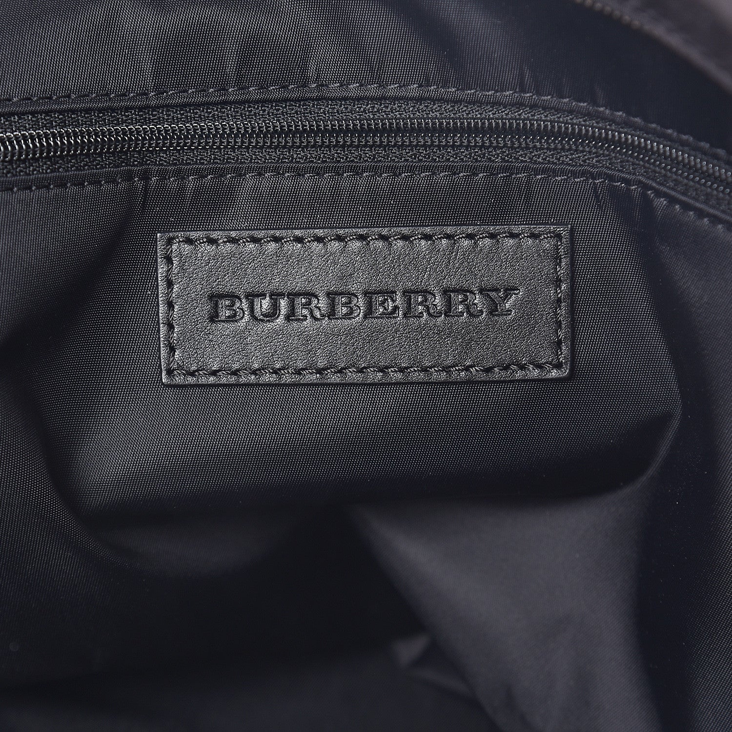 Burberry Nylon Check Small Buckleigh Packable Tote Charcoal 5 of 8