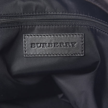 Burberry Nylon Check Small Buckleigh Packable Tote Charcoal 5 of 8