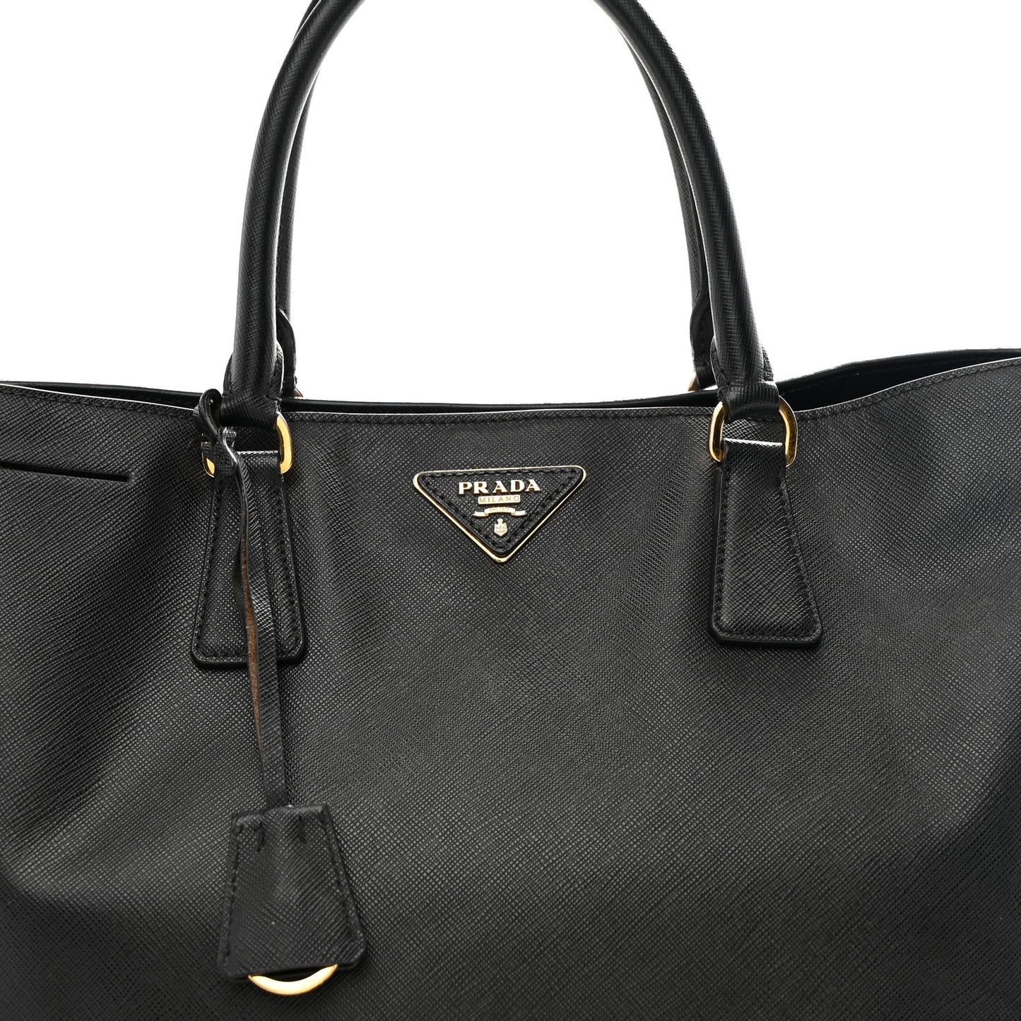 Saffiano Lux Large Tote Black