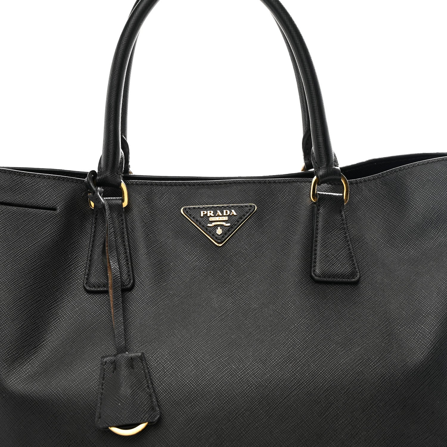 Prada Saffiano Lux Large Tote Black 9 of 11