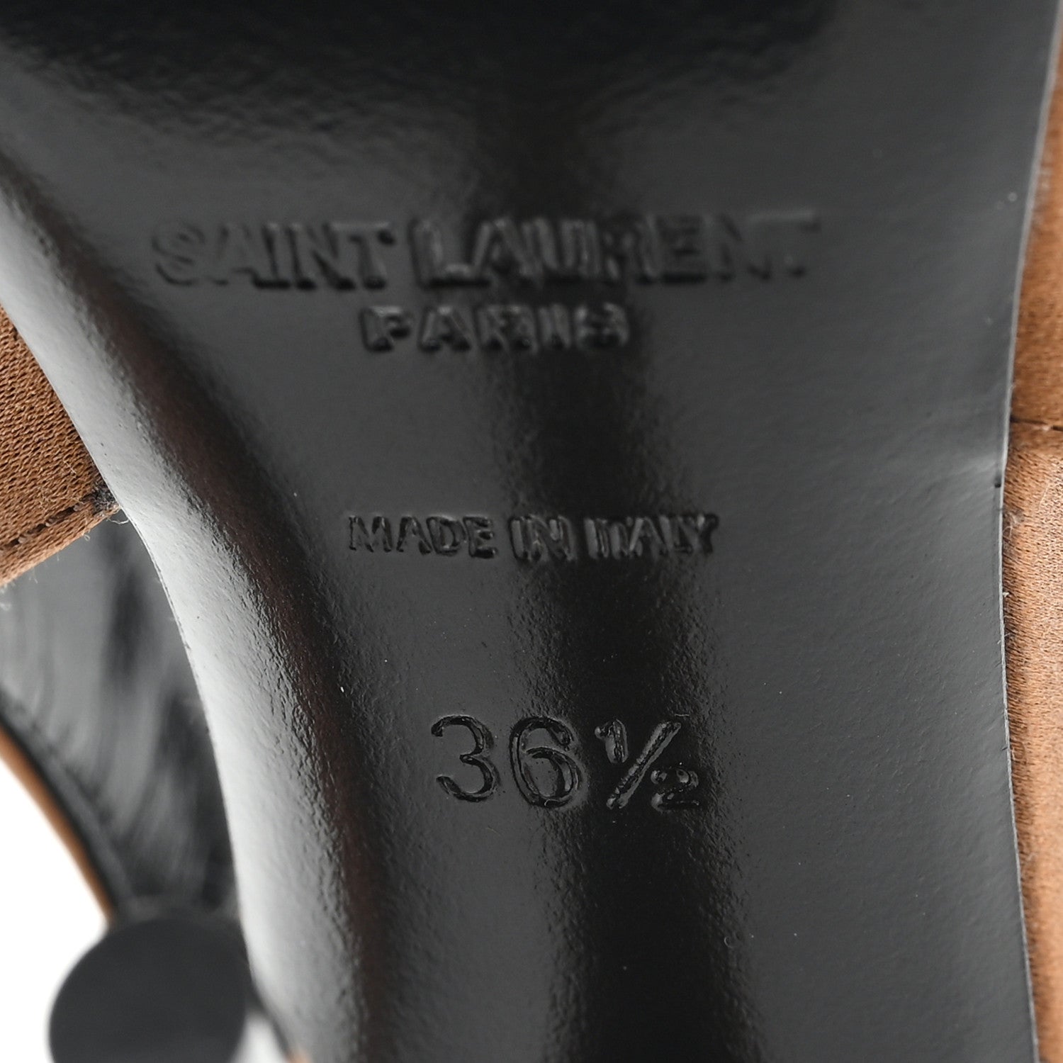 Saint Laurent Silk Satin Yasmeen 115 Slingback Pumps 36.5 Alpen Mou 7 of 10