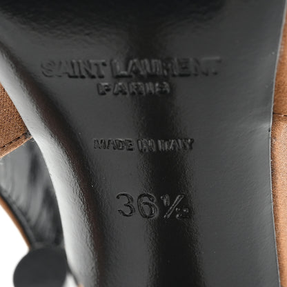 Saint Laurent Silk Satin Yasmeen 115 Slingback Pumps 36.5 Alpen Mou 7 of 10