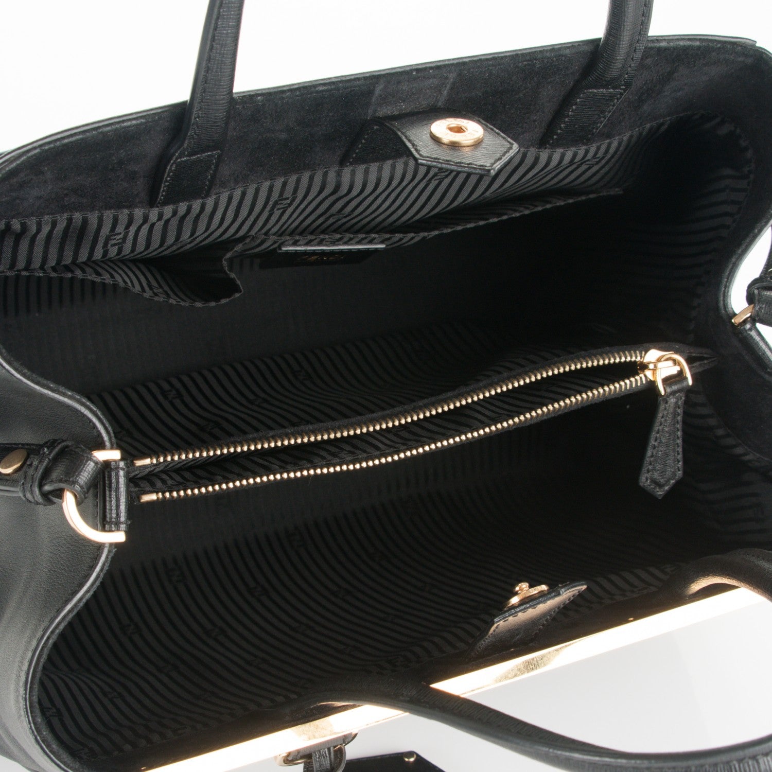 Fendi Vitello Elite Medium 2Jours Tote Black 5 of 7