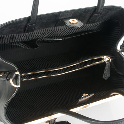 Fendi Vitello Elite Medium 2Jours Tote Black 5 of 7