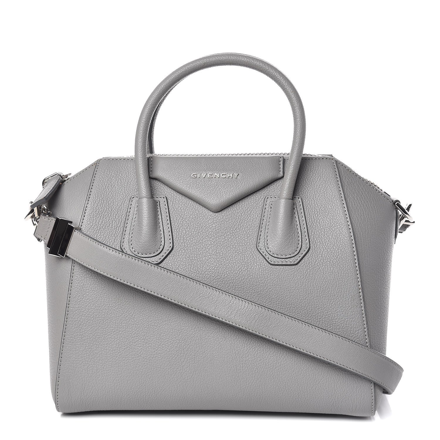 Givenchy Sugar Goatskin Small Antigona Pearl Grey 1 of 13