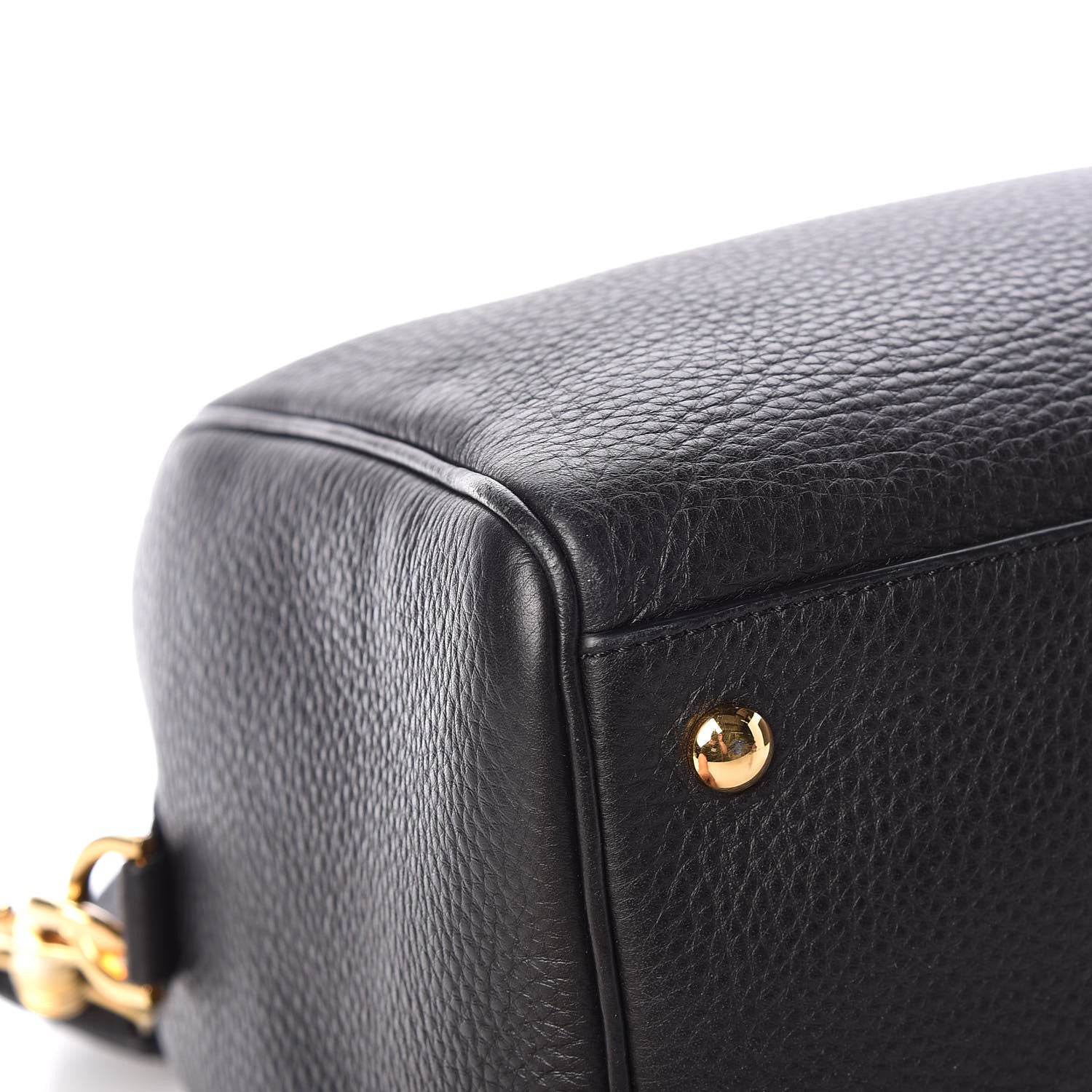 Versace Cervo Embossed Vitello Signature Duffle Bag Black 11 of 12