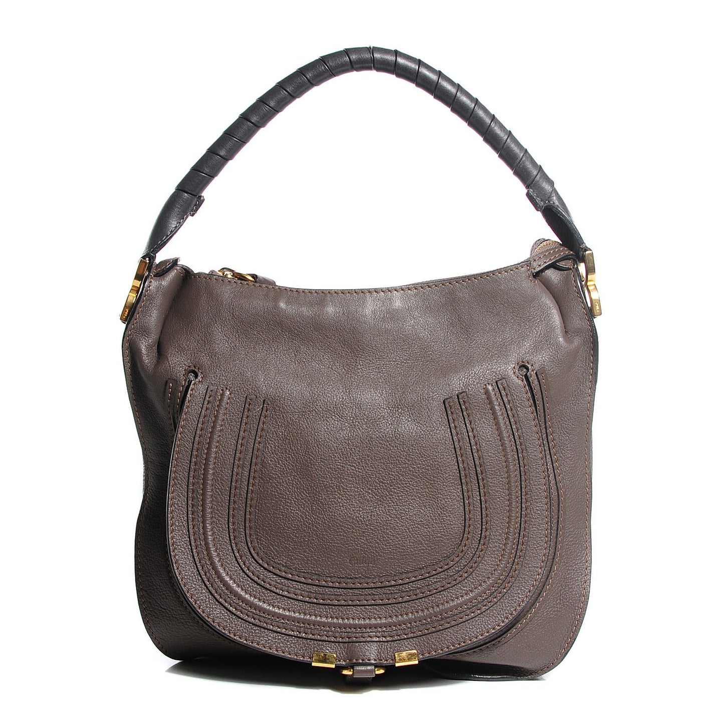 Calfskin Medium Marcie Hobo Nut