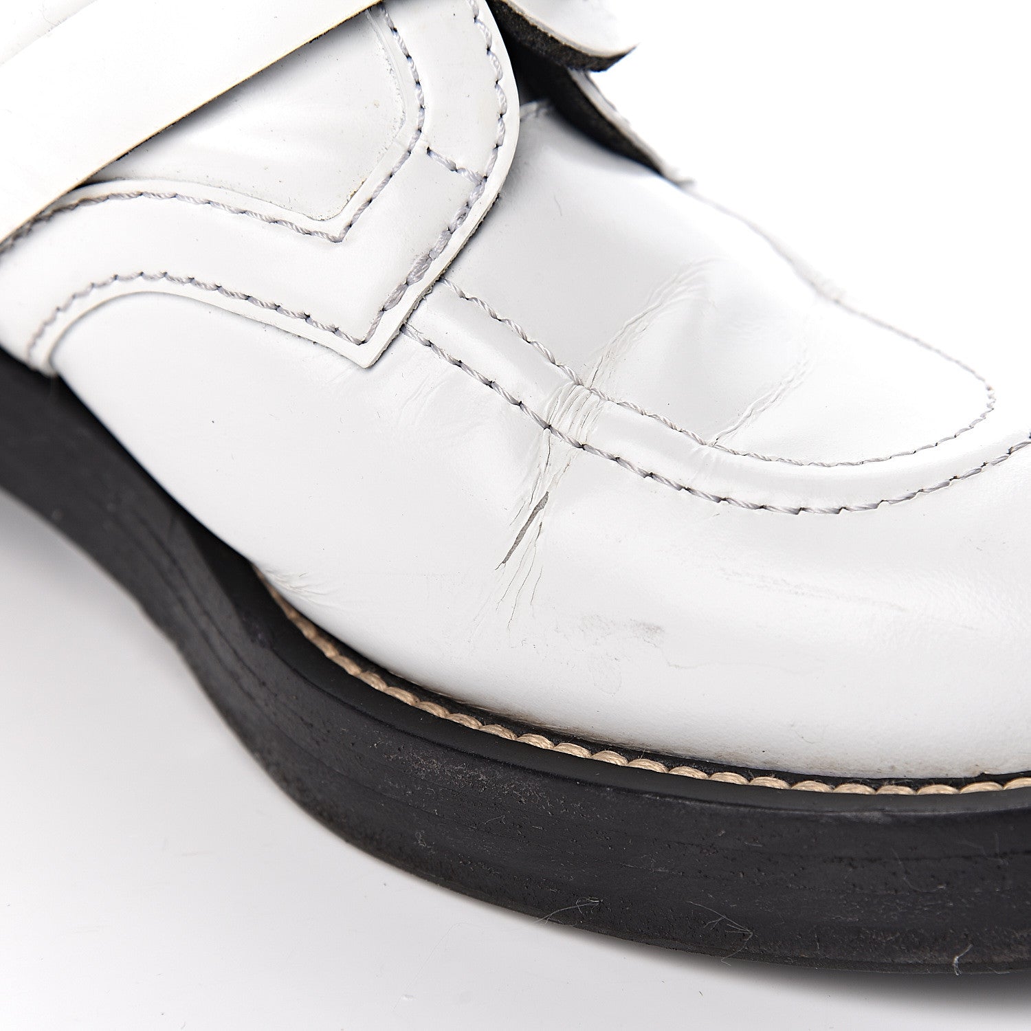 Balenciaga Brushed Calfskin Ceinture Ankle Boots 39 White 13 of 21