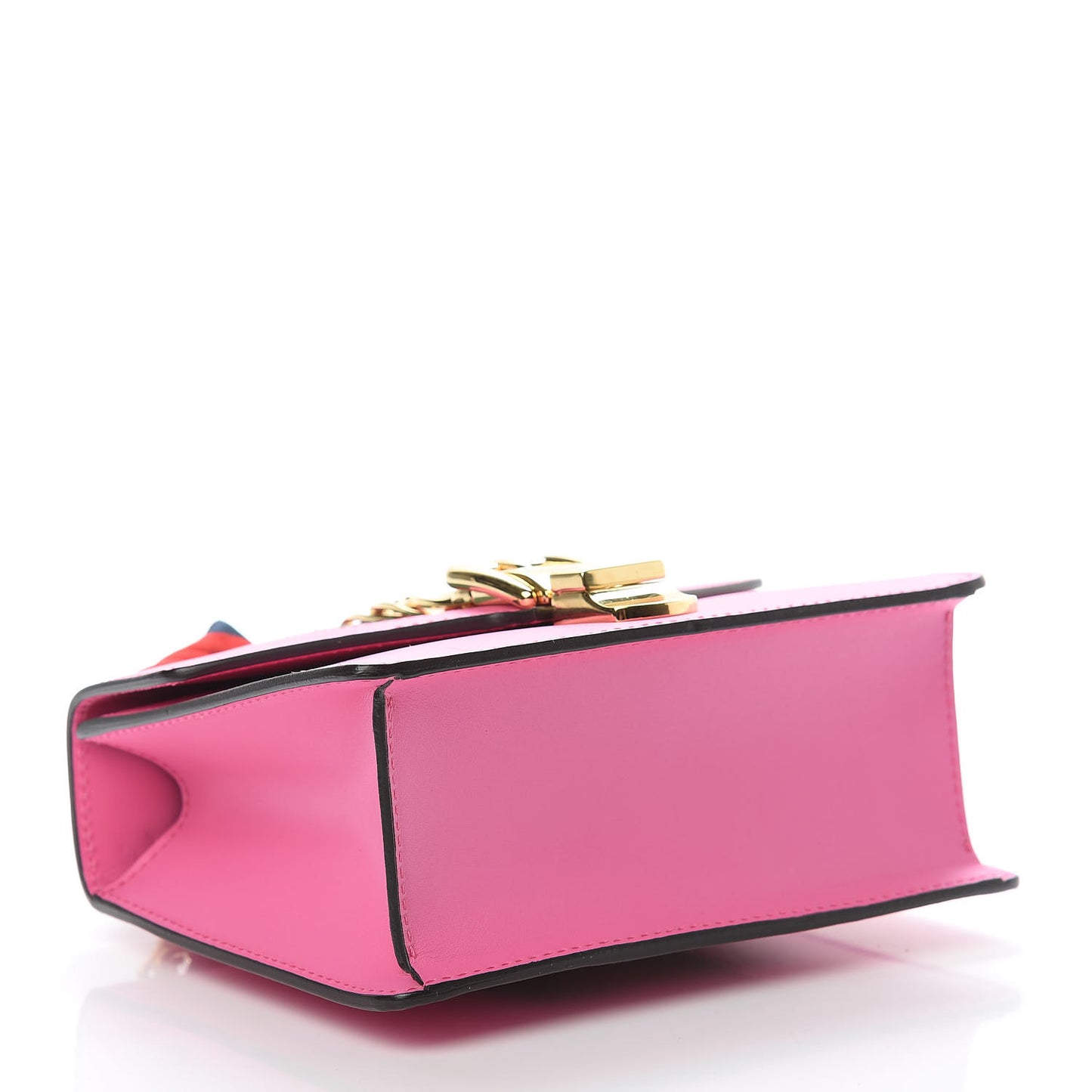 Vitello Fontanella Web Mini Sylvie Chain Shoulder Bag Pink Tropical Flower