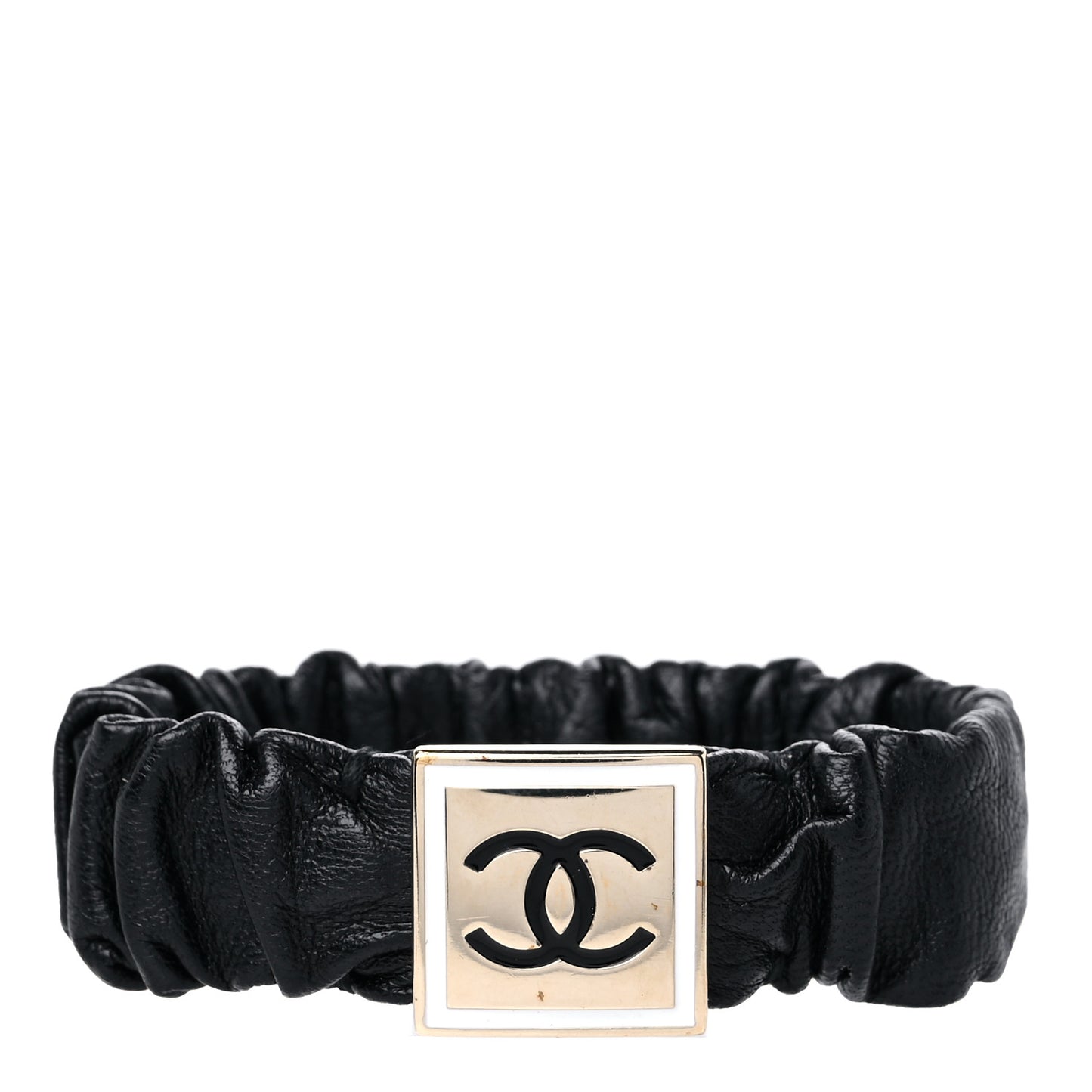 Lambskin CC Bracelet Black