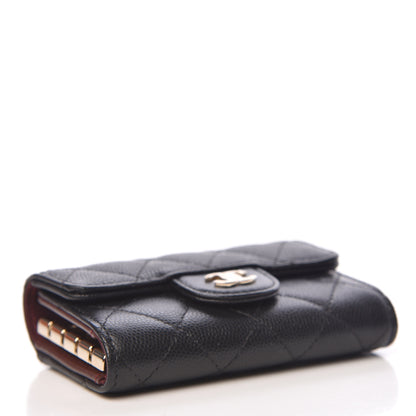 Chanel Caviar Quilted Classic 4 Key Holder Wallet Black 4 of 10