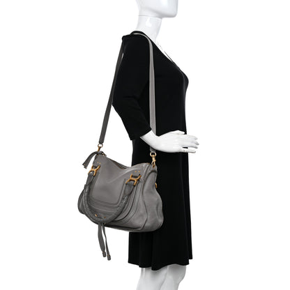 Chloe Calfskin Medium Marcie Satchel Cashmere Grey 2 of 18