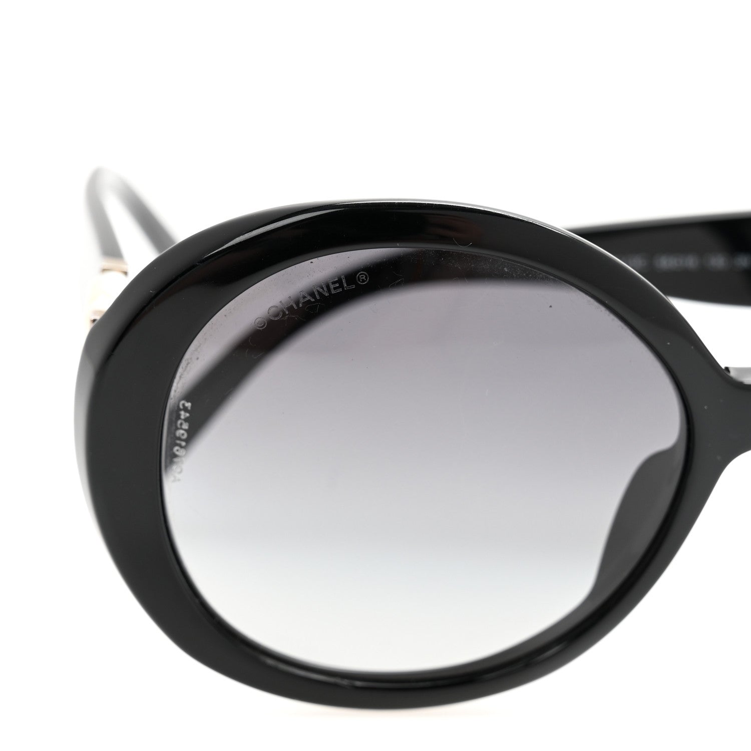 Chanel Acetate Perle Pearl Sunglasses 5159-H Black 7 of 7