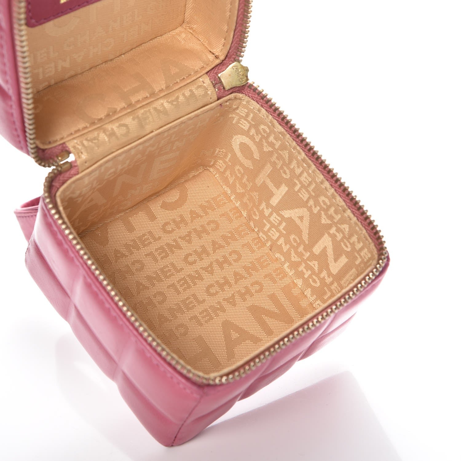Chanel Lambskin Rubiks Cube Wristlet Pink 6 of 8