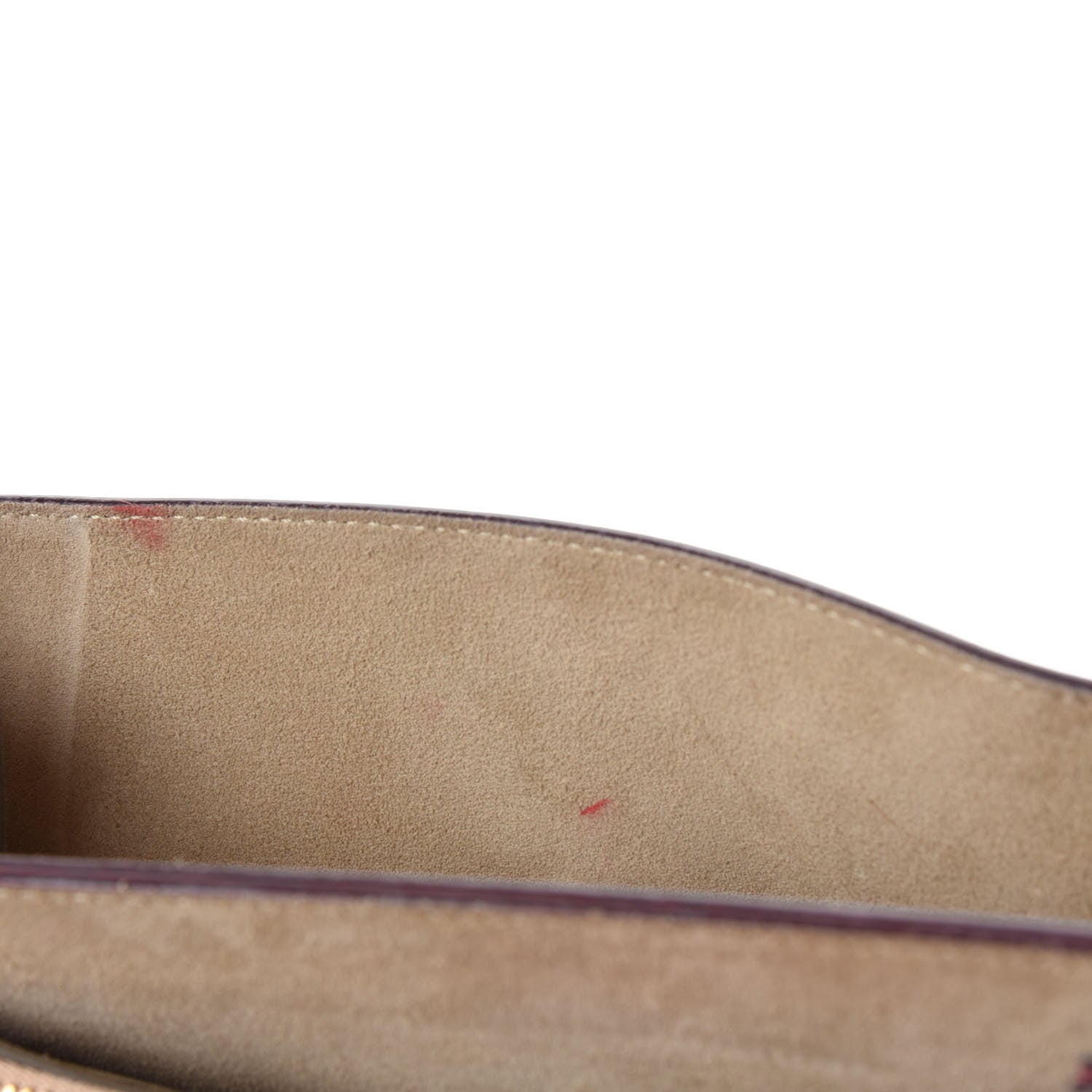 Chloe Calfskin Suede Medium Faye Shoulder Bag Sepia Red 9 of 12