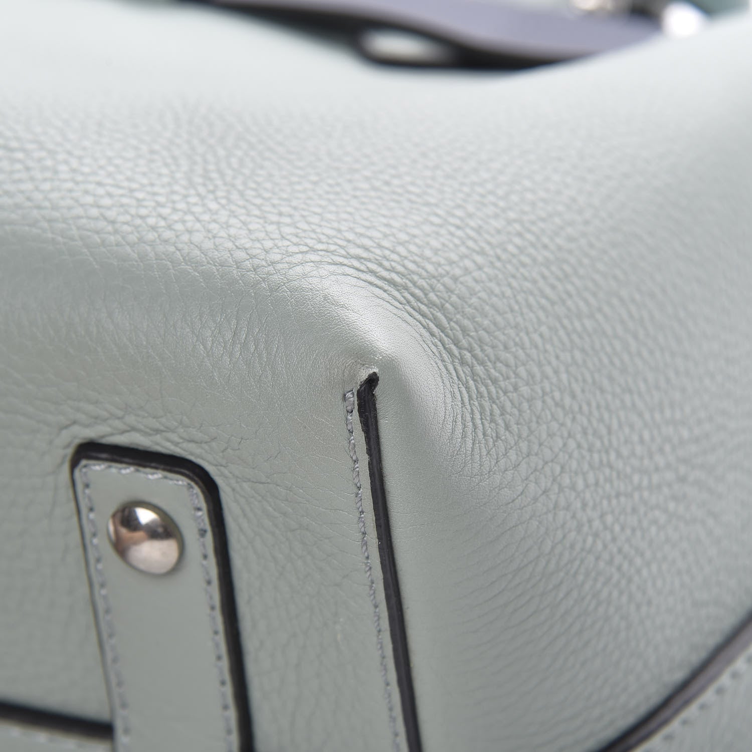 Burberry Soft Grain Calfskin Small Belt Bag Grey Blue 13 of 16