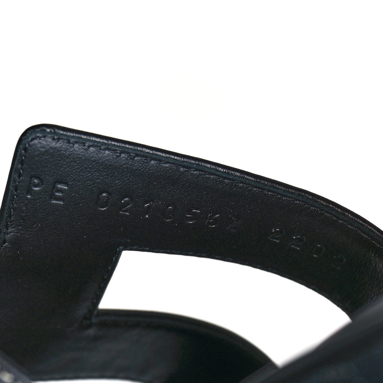 Hermes Box Calfskin Oran Sandals 40 Black 6 of 9