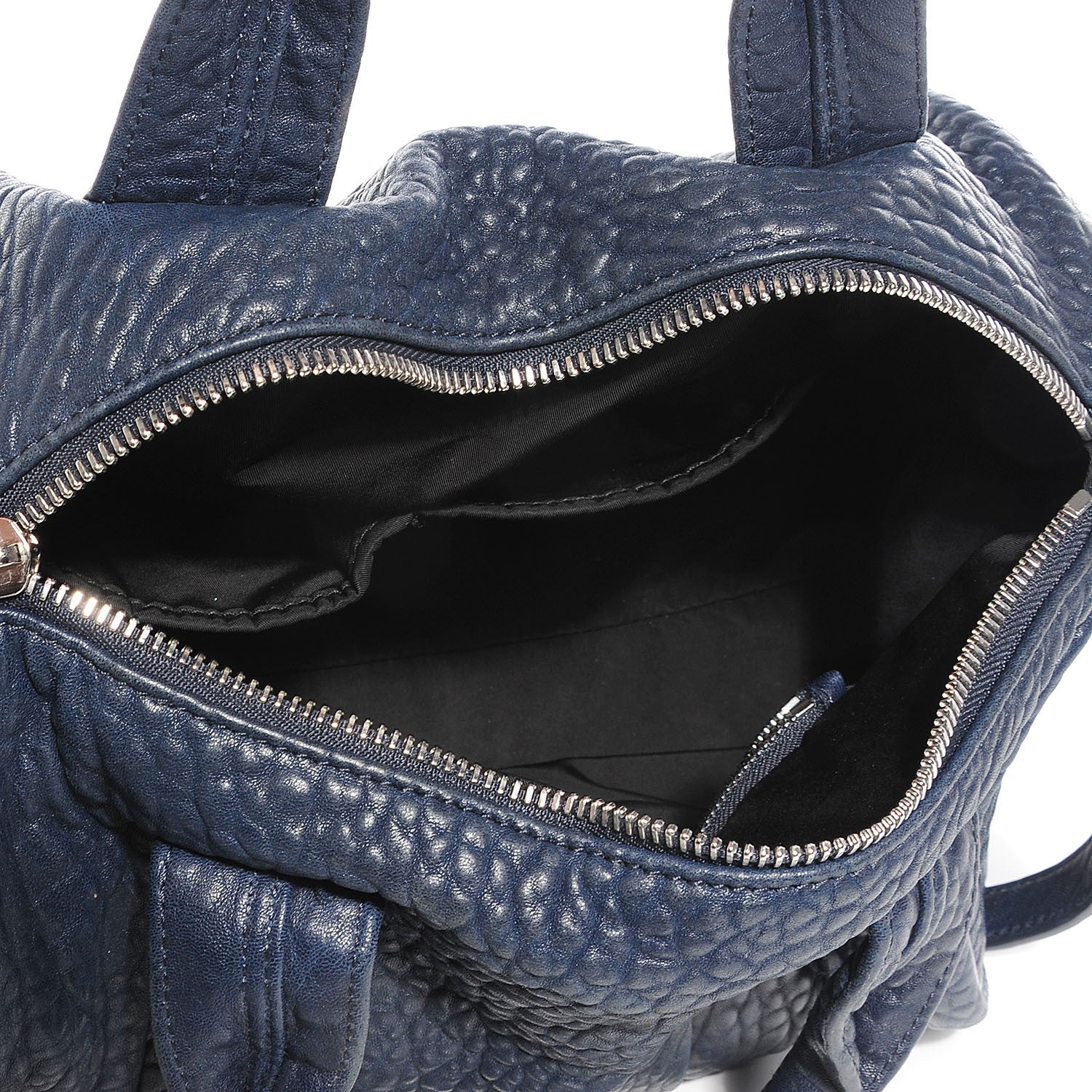 Alexander Wang Pebbled Lambskin Rocco Midnight 5 of 7