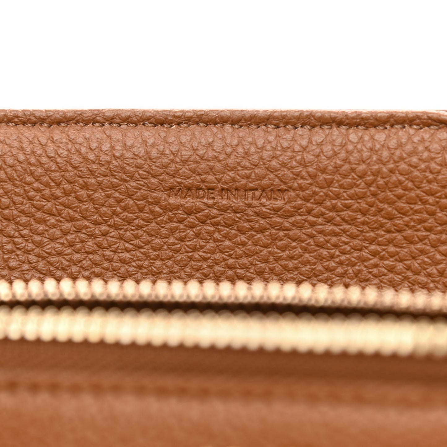 Grained Calfskin Classique 16 Top Handle Bag Tan
