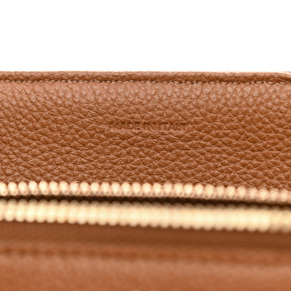 Celine Grained Calfskin Classique 16 Top Handle Bag Tan 7 of 11