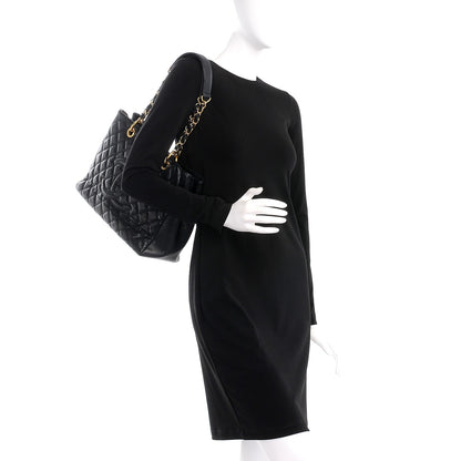 Chanel Caviar Quilted Grand Shopping Tote GST Black 2 of 11