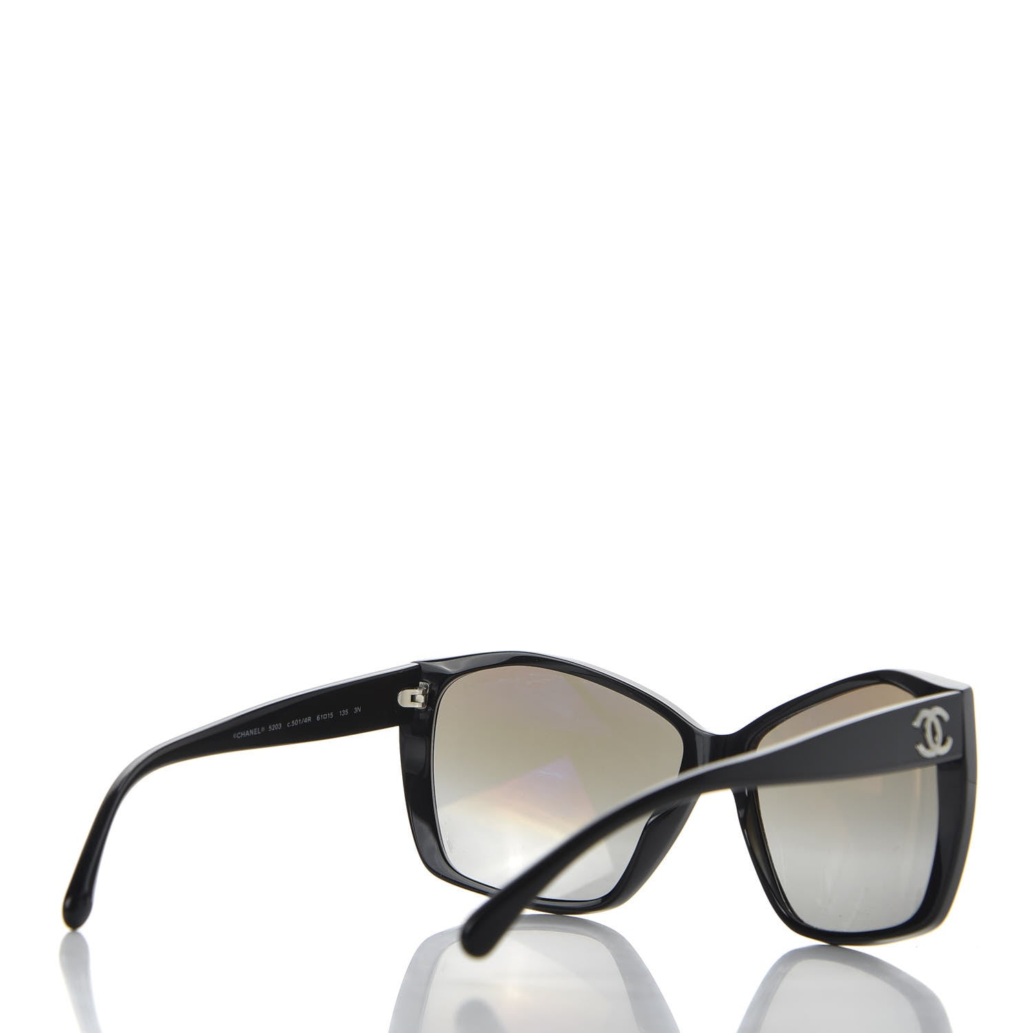 Chanel Acetate CC Sunglasses 5203 Black 4 of 8